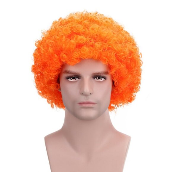 FREE BEAUTY Clown Wig Orange for Men Women Cosplay - Picture 3 of 5